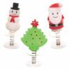 Baker Ross 6 x Christmas Bouncy Figures Toys for Kids Pop Up Toy - Ideal for Party Bag Fillers, Stocking Fillers, Classroom Prize or Small Gift FC280 view 1