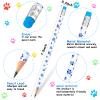 Chinco 36 Pieces Paw Print Pencils Dog Paw Wooden Writing Novelty Pencils with Erasers for Kids Doggy Party Favors Welcome Back to School Party Supplies, 6 Colors view 2