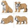 JEKCA English Bulldog 4-in-1 Pack 01S-M03 | Dog Plastic Building Blocks | Age 14+ view 1