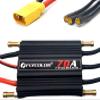 FLYCOLOR 70A Waterproof Brushless ESC Electronic Speed Controller with 5.5V/5A BEC and XT60 3.5mm Banana Head Connector for Model Ship RC Boat view 1
