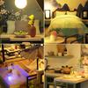 GuDoQi DIY Miniature Dollhouse Kit, Tiny House kit with Music, Miniature House Kit 1:24 Scale, Great Handmade Crafts Gift for Birthday Christmas Day, Vintage Courtyard view 4