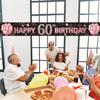 60th Birthday Decorations Yard Banner for Women, 60 Year Old Rose Gold Happy Birthday Decorations Signs, 60th Birthday Party Decoration Backdrop Supplies, Extra-Long 13ft x 1.6ft Indoor Outdoor PHXEY view 3
