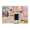 3toysm MIA Montessori Busy Board Sensory Activity Board Natural Wood Transport 75 cm view 1