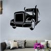 Heavy Truck Jumbo Trailer Trucks Trailer Truck Big Truck Trucks Silhouette Vinyl Wall Art Sticker Decal Home Kids Room Trucking Room Boys Room Wall Dcoration Design Dcor Decal Size (22x30 inch) view 1