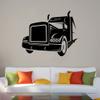 Heavy Truck Jumbo Trailer Trucks Trailer Truck Big Truck Trucks Silhouette Vinyl Wall Art Sticker Decal Home Kids Room Trucking Room Boys Room Wall Dcoration Design Dcor Decal Size (22x30 inch) view 3
