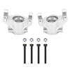 Dilwe Front C Hub Carrier, CNC Aluminium Alloy Front C Hub Carrier Set RC Car Accessories Fit for Axial RBX10 Ryft 1/10 RC Car(Silver) view 1