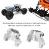 Dilwe Front C Hub Carrier, CNC Aluminium Alloy Front C Hub Carrier Set RC Car Accessories Fit for Axial RBX10 Ryft 1/10 RC Car(Silver) view 3
