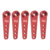 5Pcs ShareGoo 25T Servo Horn 37mm Metal 25 Teeth Extension Steering Arm Server Compatible with Futaba Savox Power HD HSP MG995 MG996 Servos for RC Car Truck (Red) view 2