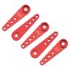5Pcs ShareGoo 25T Servo Horn 37mm Metal 25 Teeth Extension Steering Arm Server Compatible with Futaba Savox Power HD HSP MG995 MG996 Servos for RC Car Truck (Red) view 3