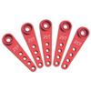 5Pcs ShareGoo 25T Servo Horn 37mm Metal 25 Teeth Extension Steering Arm Server Compatible with Futaba Savox Power HD HSP MG995 MG996 Servos for RC Car Truck (Red) view 4