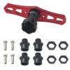 ShareGoo 17mm Wheel Hex Wrench & 12mm to 17mm Wheel Hex Drive Hub Adapter 15mm Offset Extension Compatible with Tamiya Axial RC4WD Traxxas Redcat 1/10 RC Car Buggy Truck (Black) view 1