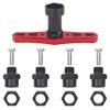 ShareGoo 17mm Wheel Hex Wrench & 12mm to 17mm Wheel Hex Drive Hub Adapter 15mm Offset Extension Compatible with Tamiya Axial RC4WD Traxxas Redcat 1/10 RC Car Buggy Truck (Black) view 2