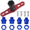 ShareGoo 17mm Wheel Hex Wrench & 12mm to 17mm Wheel Hex Drive Hub Adapter 15mm Offset Extension Compatible with Tamiya Axial RC4WD Traxxas Redcat 1/10 RC Car Buggy Truck (Blue) view 1