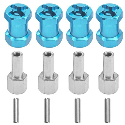 4PCS ShareGoo 12mm Wheel Hex Hub with 20mm Offset Compatible with 1/10 Traxxas Rustler Axial SCX10 Wraith 90046 RC4WD D90 Tamiya CC01 1/10 RC Crawler Car