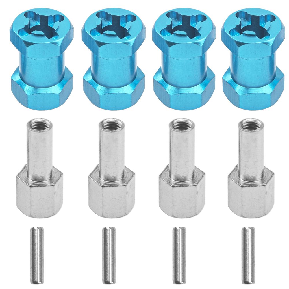 4PCS ShareGoo 12mm Wheel Hex Hub with 20mm Offset Compatible with 1/10 Traxxas Rustler Axial SCX10 Wraith 90046 RC4WD D90 Tamiya CC01 1/10 RC Crawler Car