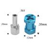 4PCS ShareGoo 12mm Wheel Hex Hub with 20mm Offset Compatible with 1/10 Traxxas Rustler Axial SCX10 Wraith 90046 RC4WD D90 Tamiya CC01 1/10 RC Crawler Car view 4