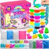 Original Stationery Unicorn Glitter Slime Kit - 50-Piece Set, 18 Pre-Made Cups - DIY Kit with Fluffy Foam Beads & Mini Molds - Sparkle Slime for Girls Ages 8-12 view 1