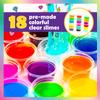 Original Stationery Unicorn Glitter Slime Kit - 50-Piece Set, 18 Pre-Made Cups - DIY Kit with Fluffy Foam Beads & Mini Molds - Sparkle Slime for Girls Ages 8-12 view 2