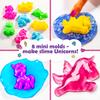 Original Stationery Unicorn Glitter Slime Kit - 50-Piece Set, 18 Pre-Made Cups - DIY Kit with Fluffy Foam Beads & Mini Molds - Sparkle Slime for Girls Ages 8-12 view 3