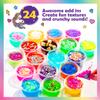 Original Stationery Unicorn Glitter Slime Kit - 50-Piece Set, 18 Pre-Made Cups - DIY Kit with Fluffy Foam Beads & Mini Molds - Sparkle Slime for Girls Ages 8-12 view 4