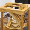 AmishToyBox.com Pyramid Marble Tower Run Wooden Toy - 39" High - Pack of Marbles Included (Harvest Stain Finish) view 3