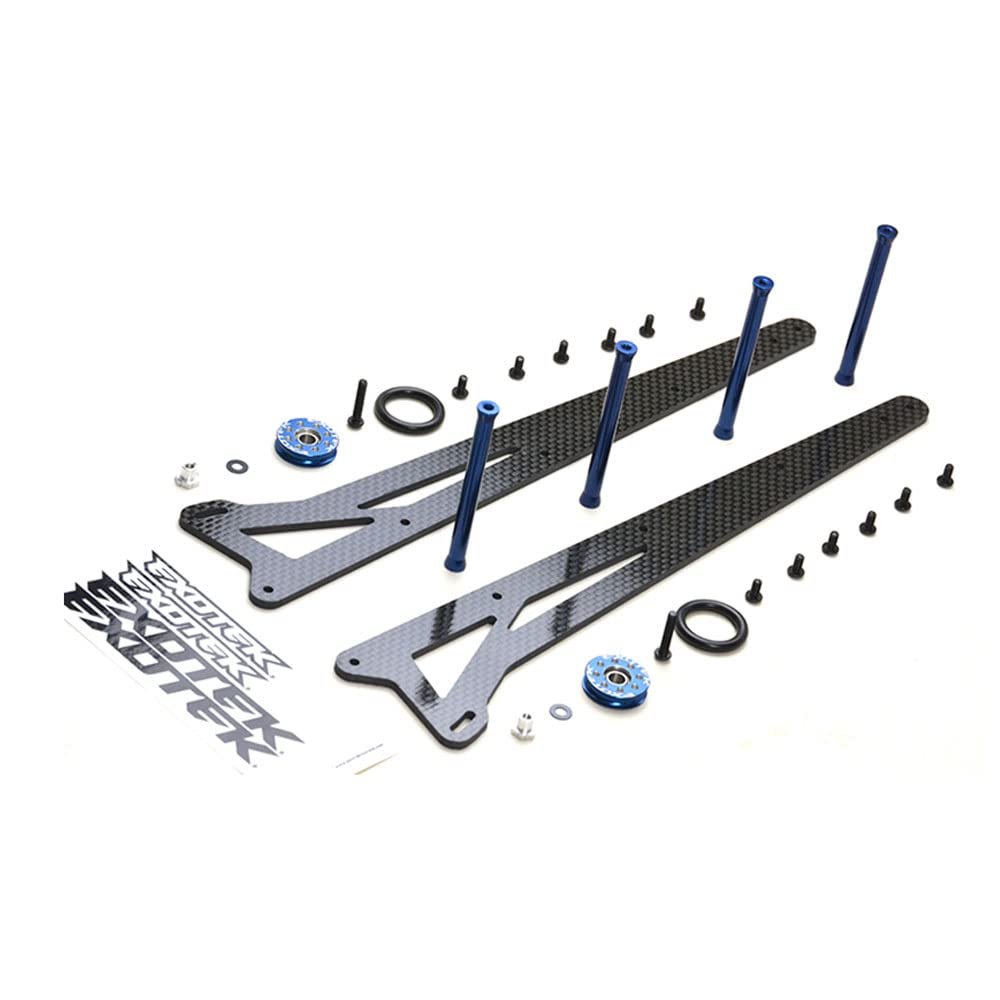 EXOTEK RACING LLC Slash Whlie Ladder Bar Set 2 Whls Cf Adjst 2 Wheel Drive ETK1980 Electric Car/Truck Option Parts