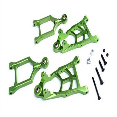 DAPENGNIAO 1/5 rc car Baja CNC Front Alloy arm Set for hpi Baja 5b Parts km rovan Accessories (Color : Green)