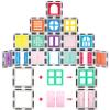 PicassoTiles 40pcs Magnetic Tiles Clip-in Window and Door Expansion Set, Magnetic Block Add-ons, Magnet Building Construction Toys, STEM Education Learning Block for Toddler Boys and Girls 3+ PTW40 view 1