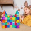 PicassoTiles 40pcs Magnetic Tiles Clip-in Window and Door Expansion Set, Magnetic Block Add-ons, Magnet Building Construction Toys, STEM Education Learning Block for Toddler Boys and Girls 3+ PTW40 view 2