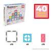 PicassoTiles 40pcs Magnetic Tiles Clip-in Window and Door Expansion Set, Magnetic Block Add-ons, Magnet Building Construction Toys, STEM Education Learning Block for Toddler Boys and Girls 3+ PTW40 view 3