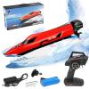 GoolRC WLtoys WL915-A Brushless RC Boat, 2.4GHz 45KM/H High RC Speed RC Jet Boat with Suitcase Brushless Motor, Water Cooled, Auto Self Righting, Proportional Control, Complete Kit view 1