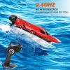 GoolRC WLtoys WL915-A Brushless RC Boat, 2.4GHz 45KM/H High RC Speed RC Jet Boat with Suitcase Brushless Motor, Water Cooled, Auto Self Righting, Proportional Control, Complete Kit view 4