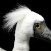 FRANKIEZHOU Simulation Spoonbill Plush Toys-Cute High Lifelike Black-Faced Wild Stuffed Animals-Real Life Bird Plush Toy Gifts for Kids,Home Decor,12" Long view 2
