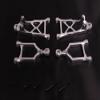 DAPENGNIAO 1/5 rc car Baja CNC Front Alloy arm Set for hpi Baja 5b Parts km rovan Accessories (Color : Silver) view 1