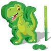 Zonon Green Dinosaur Piata Bundle, String Piata Dinosaur with a Blindfold and Stick Pull for Animal Themed Birthday Parties, Decorations Supplies, 16.5 x 11.8 x 3.1 Inches view 1