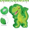 Zonon Green Dinosaur Piata Bundle, String Piata Dinosaur with a Blindfold and Stick Pull for Animal Themed Birthday Parties, Decorations Supplies, 16.5 x 11.8 x 3.1 Inches view 3