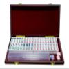 Erencook Miniature Chinese Mahjong Game Set with Foldable Table 144 Mini-Tiles, Case, and Accessories, Travel Set (Pink, 22MM) view 3
