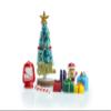1:12 Scale Dollhouse Christmas Kit 9PCS Miniature Christmas Tree Mistletoe Xmas Wreath Miniature Candy Crutch Ornament Decorations Simulation Gifts (9 PCS Christmas Tree Set) view 1