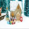1:12 Scale Dollhouse Christmas Kit 9PCS Miniature Christmas Tree Mistletoe Xmas Wreath Miniature Candy Crutch Ornament Decorations Simulation Gifts (9 PCS Christmas Tree Set) view 3