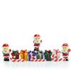 1:12 Scale Dollhouse Christmas Kit 12PCS Miniature Scene Decor Pine Tree Mistletoe Xmas Wreath Miniature Snowman Candy Crutch Ornament Desktop Decorations Simulation (12 PCS Santa Claus Gifts Cane) view 1