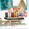 1:12 Scale Dollhouse Christmas Kit 12PCS Miniature Scene Decor Pine Tree Mistletoe Xmas Wreath Miniature Snowman Candy Crutch Ornament Desktop Decorations Simulation (12 PCS Santa Claus Gifts Cane) view 4