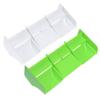 LAFEINA 2 Pack Rear Spoiler Tail Wing for 1/8 Model RC Off-Road Buggy Racing HSP HPI Redcat Car (White & Green) view 1