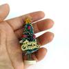 1:12 Scale Dollhouse Christmas Kit Mini Scene Decor Pine Tree Mistletoe Xmas Wreath Miniature Snowman Candy Crutch Ornament Desktop Decorations Simulation Candy Canes Gifts (All 7PCS) view 3