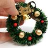 1:12 Scale Dollhouse Christmas Kit Mini Scene Decor Pine Tree Mistletoe Xmas Wreath Miniature Snowman Candy Crutch Ornament Desktop Decorations Simulation Candy Canes Gifts (All 7PCS) view 4