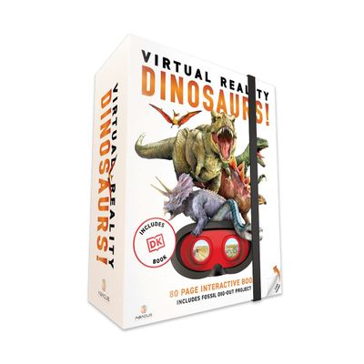 Abacus Brands Virtual Reality Dinosaurs Gift Box - Illustrated Interactive VR Book and STEM Learning Activity Set - for Ages 8 and Up