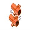 Axial 1/10 RBX10 Ryft 4WD Rock Bouncer AXI03005 Upgrade Parts Aluminum Rear Knuckle Arm - 6Pc Set Orange view 1