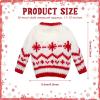 Chalyna 6 Pcs Christmas Doll Clothes Christmas Accessories Outfit Small Sweater Knitted Clothing Xmas Accessory Santa Clothing Accessories Clothes, Doll is Not Included(Stylish) view 3