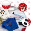 Chalyna 6 Pcs Christmas Doll Clothes Christmas Accessories Outfit Small Sweater Knitted Clothing Xmas Accessory Santa Clothing Accessories Clothes, Doll is Not Included(Stylish) view 4