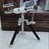Nautical Double Barrel Designer Telescope Spyglass with Wooden Stand Home Decor Gift view 2