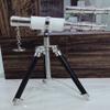 Nautical Double Barrel Designer Telescope Spyglass with Wooden Stand Home Decor Gift view 3